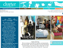 Tablet Screenshot of clutterconsign.com
